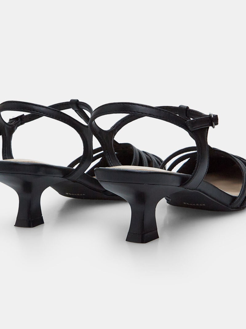 Sandales avec talon de 4,5 cm BATA Noir - Kiabi