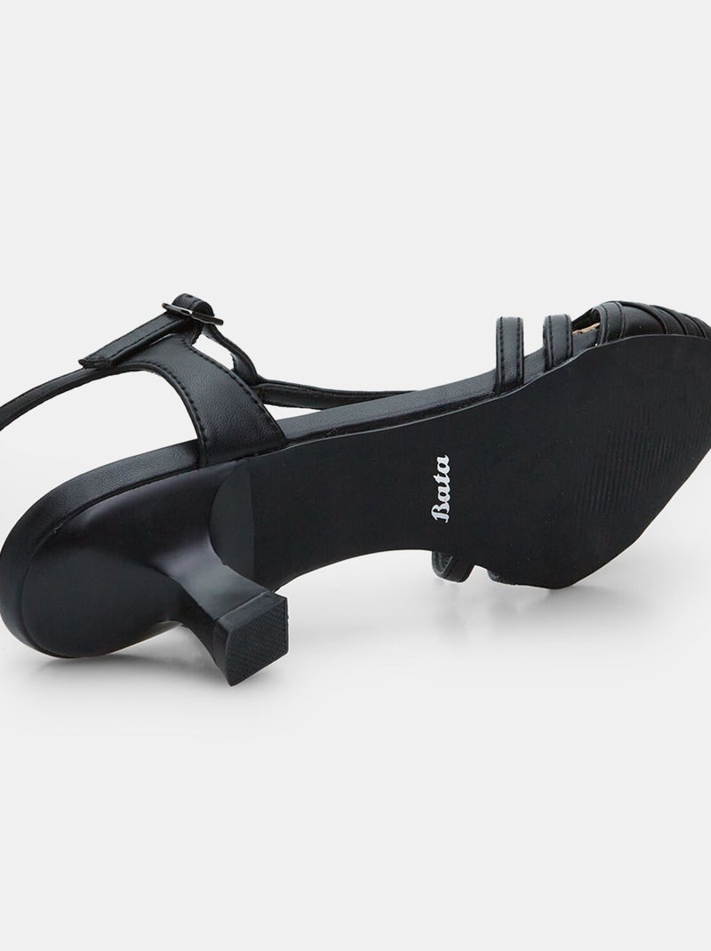 Sandales avec talon de 4,5 cm BATA Noir - Kiabi