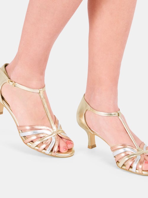 Sandales avec talon de 6 cm bata - Kiabi