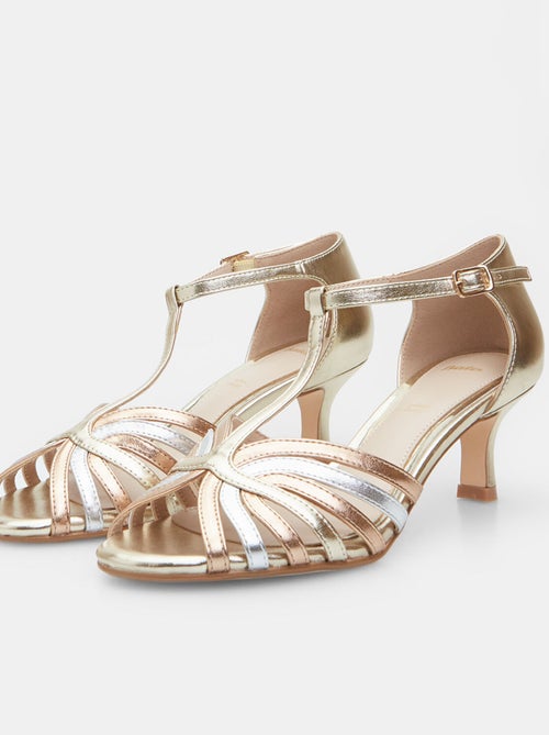 Sandales avec talon de 6 cm bata - Kiabi