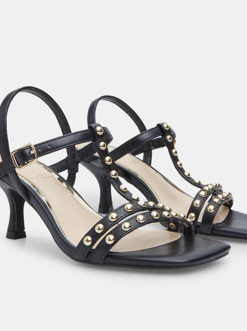 Sandales avec talon de 6 cm BATA Noir - Kiabi
