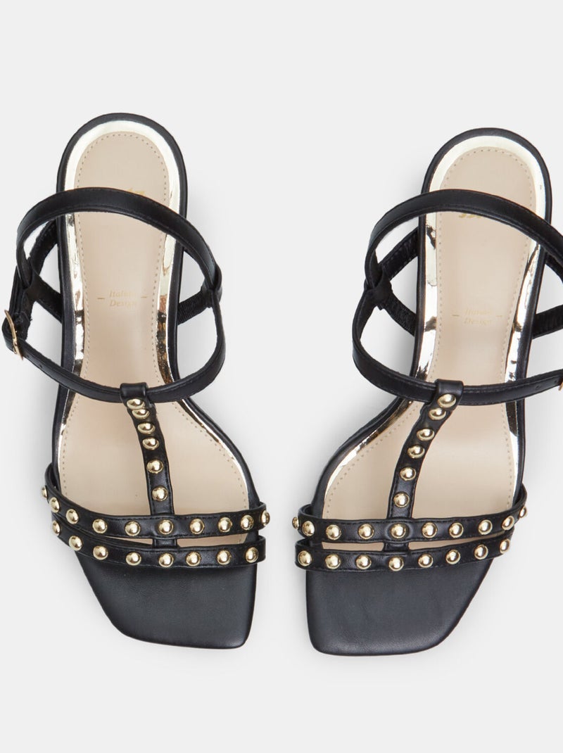 Sandales avec talon de 6 cm BATA Noir - Kiabi
