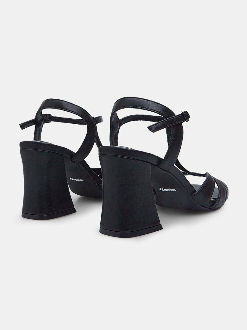 Sandales avec talon de 7,5 cm BATA Noir - Kiabi