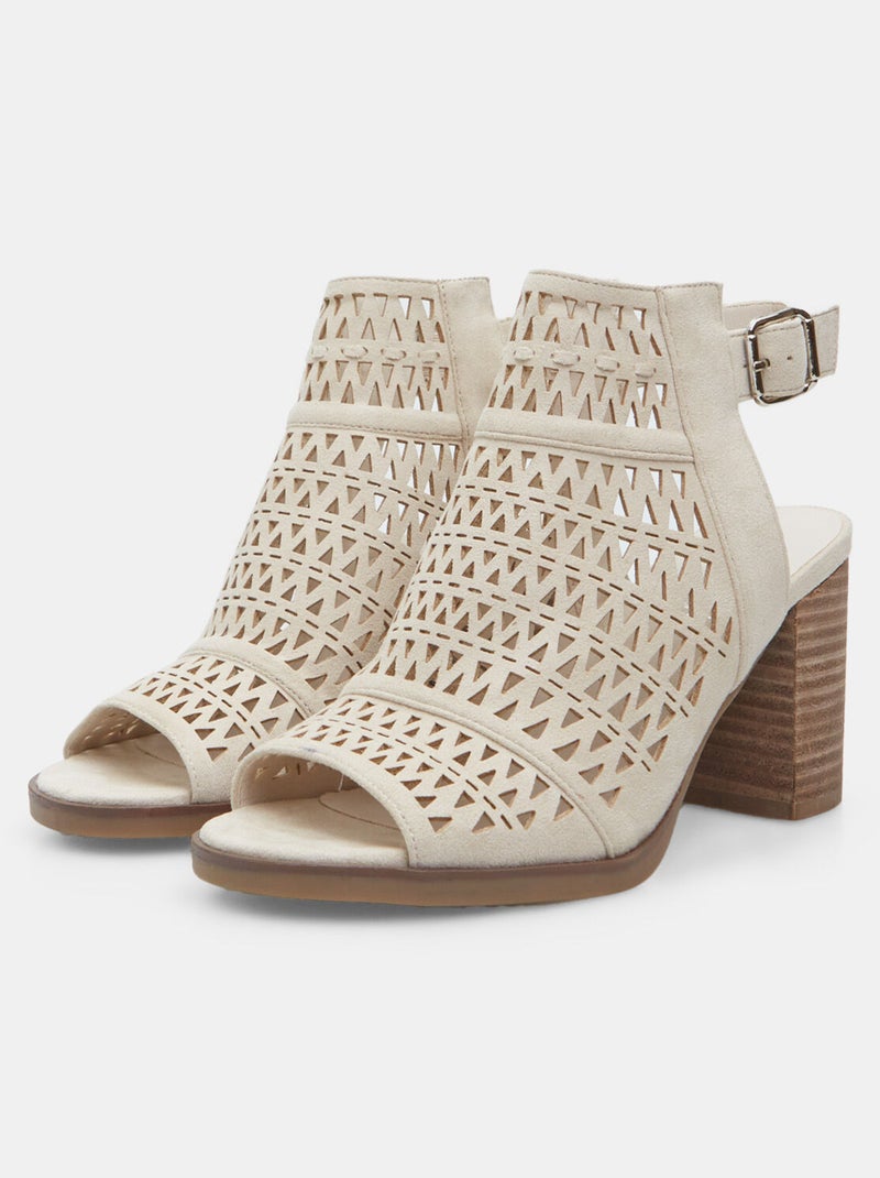 Sandales avec talon de 8 cm BATA Beige - Kiabi
