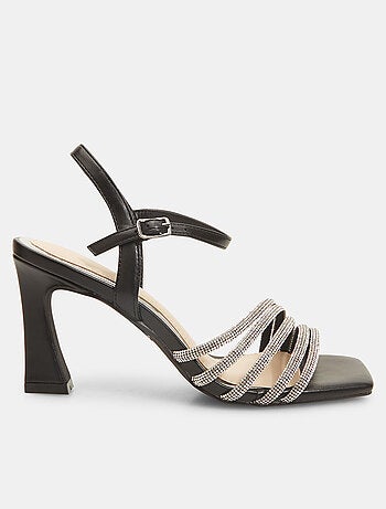 Sandales avec talon et strass BATA