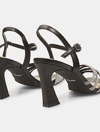 Sandales avec talon et strass BATA