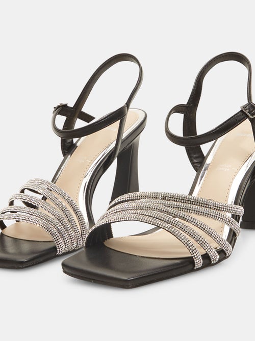 Sandales avec talon et strass BATA - Kiabi