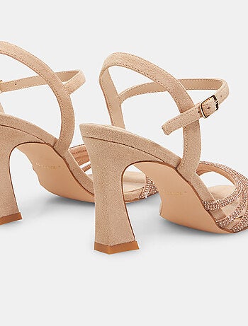 Sandales avec talon et strass BATA