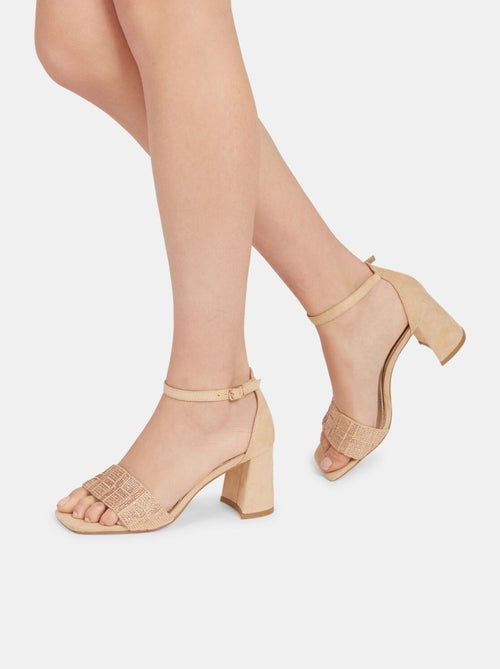 Sandales avec talon et strass BATA - Kiabi