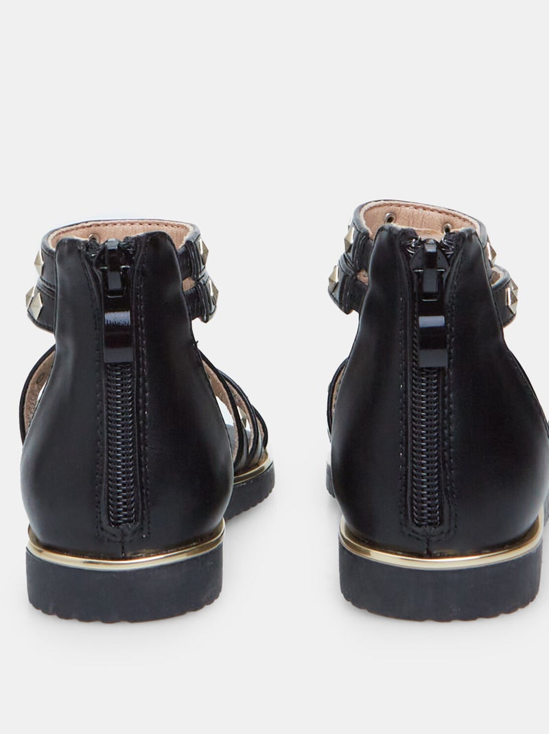 Sandales avec zip BATA Noir - Kiabi