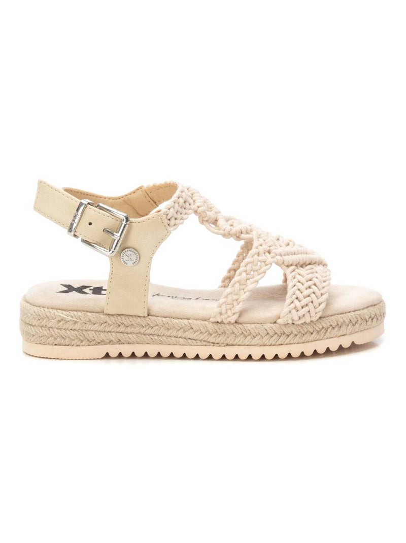 Sandales basses à boucle Beige - Kiabi