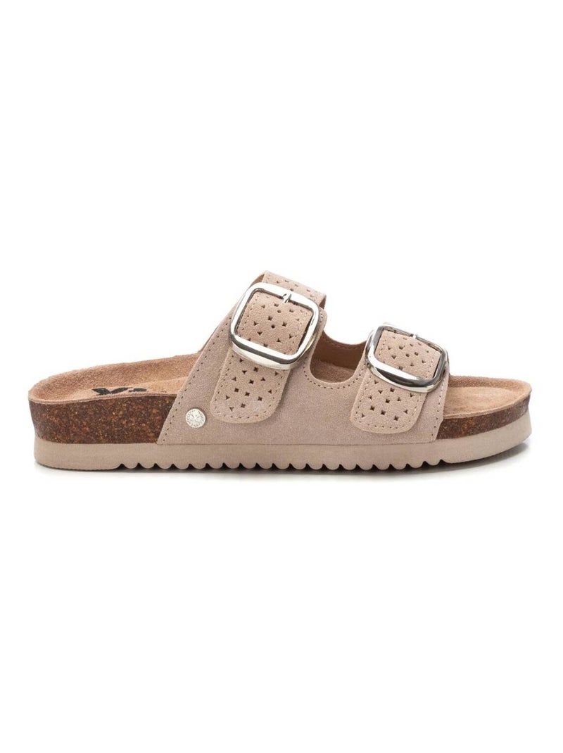 Sandales basses à enfiler Beige - Kiabi