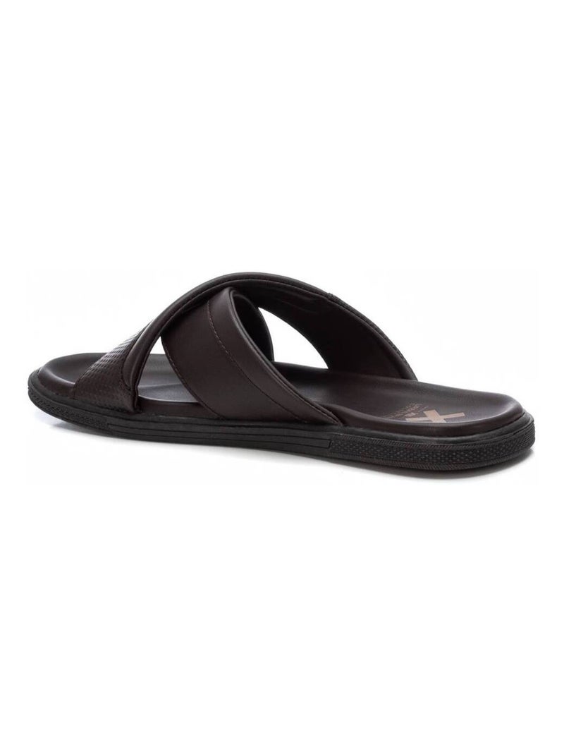 Sandales basses à enfiler Marron - Kiabi