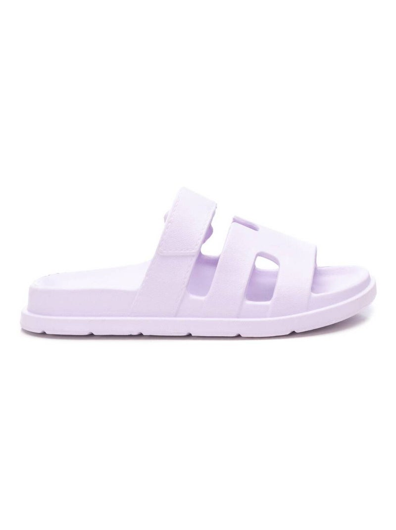 Sandales basses avec bride arrière Violet - Kiabi