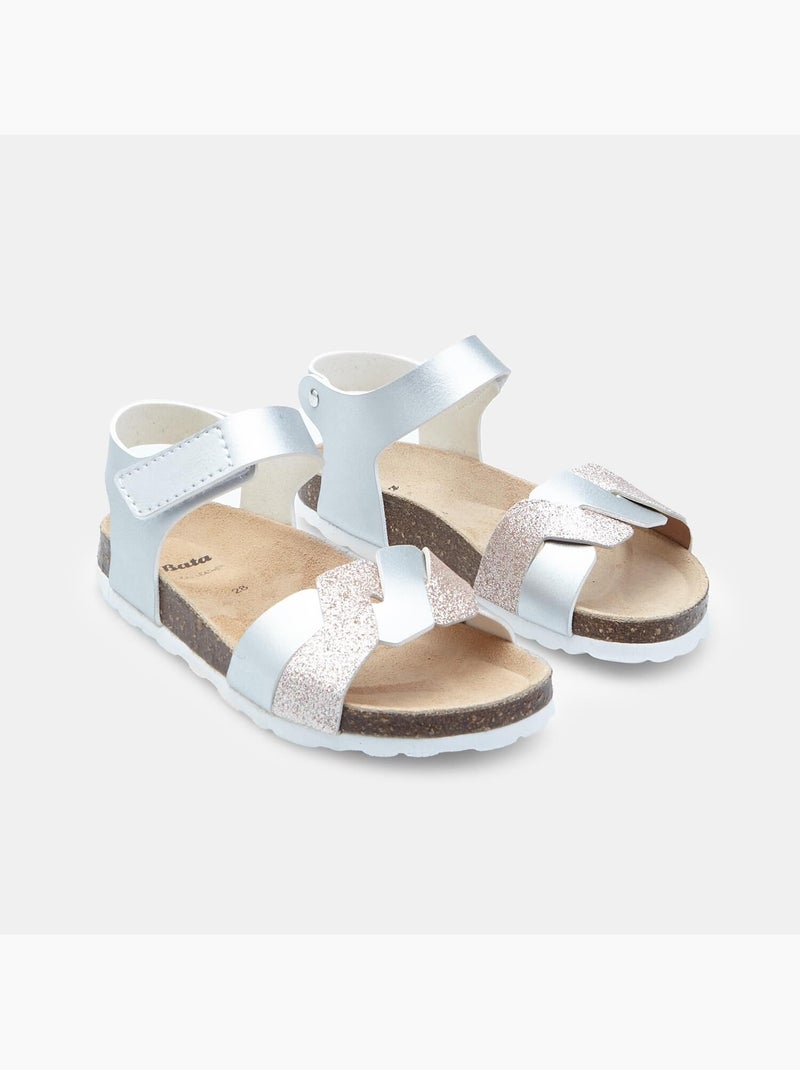 Sandales BATA Argent - Kiabi