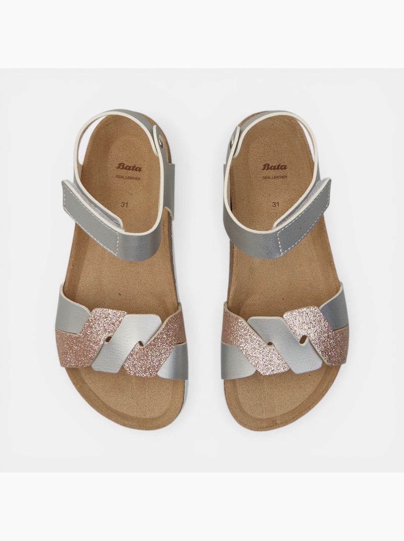 Sandales BATA Argent - Kiabi