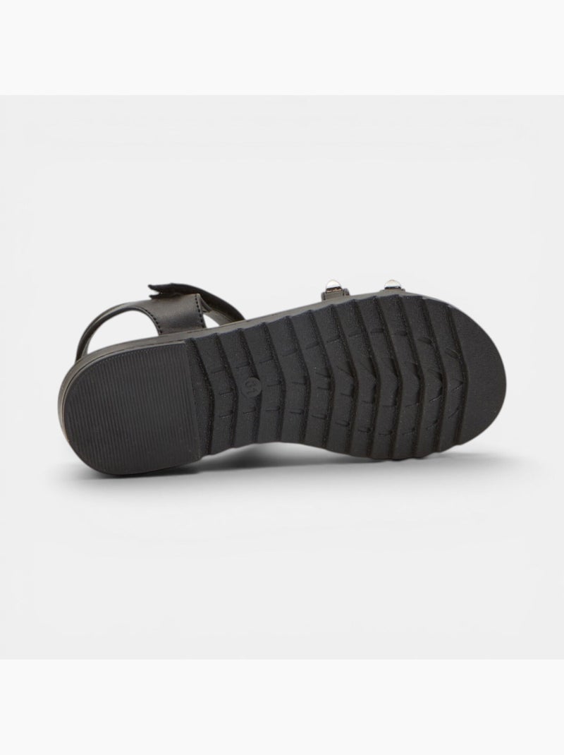 Sandales Bata avec clous Noir - Kiabi