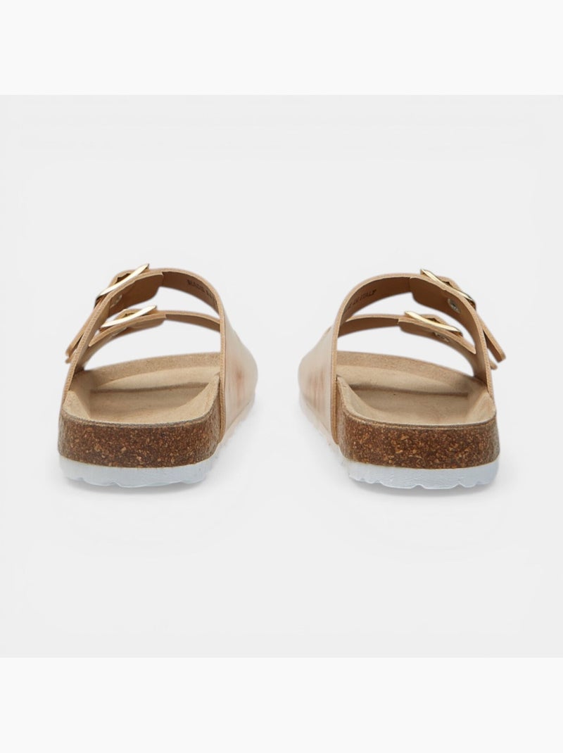Sandales Bata avec double bride Rose - Kiabi