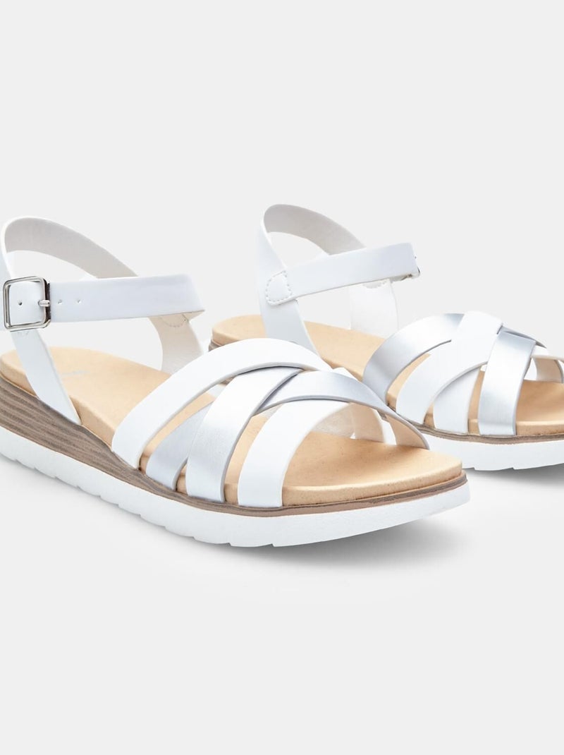 Sandales  BATA Blanc - Kiabi