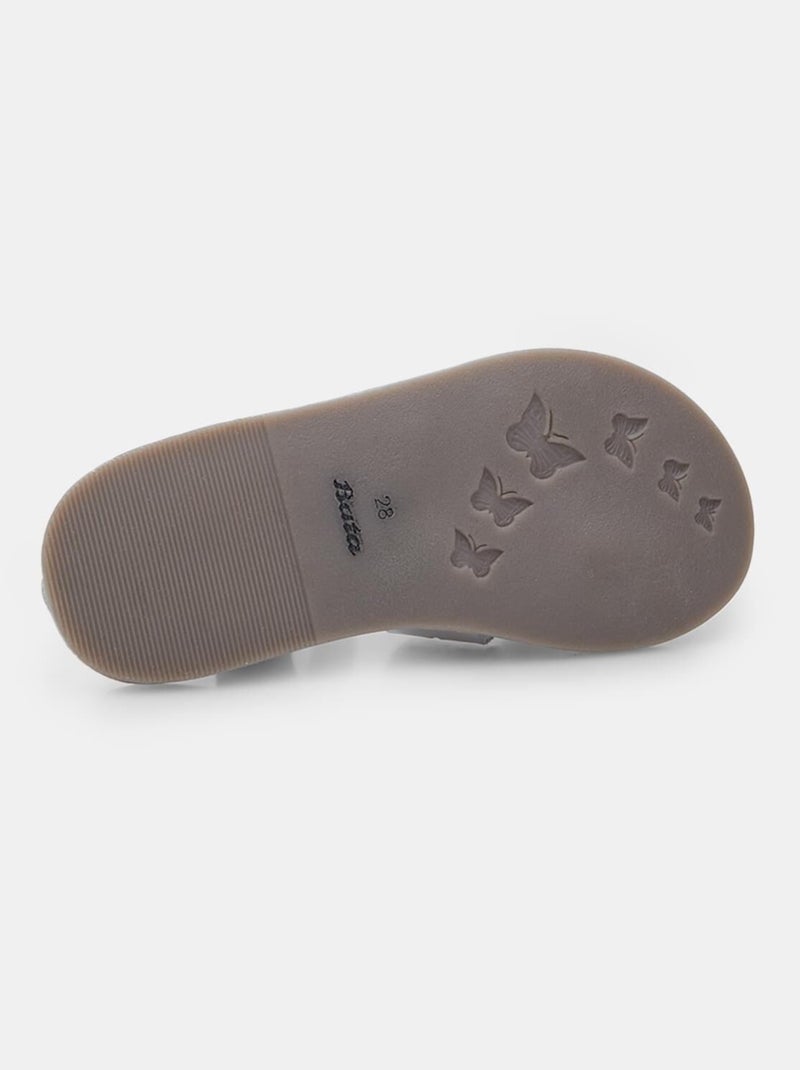 Sandales BATA  confortables Argent - Kiabi