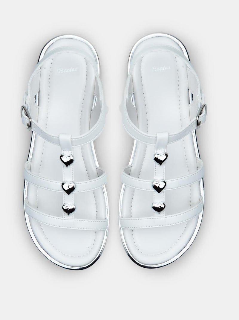 Sandales BATA  confortables Blanc - Kiabi