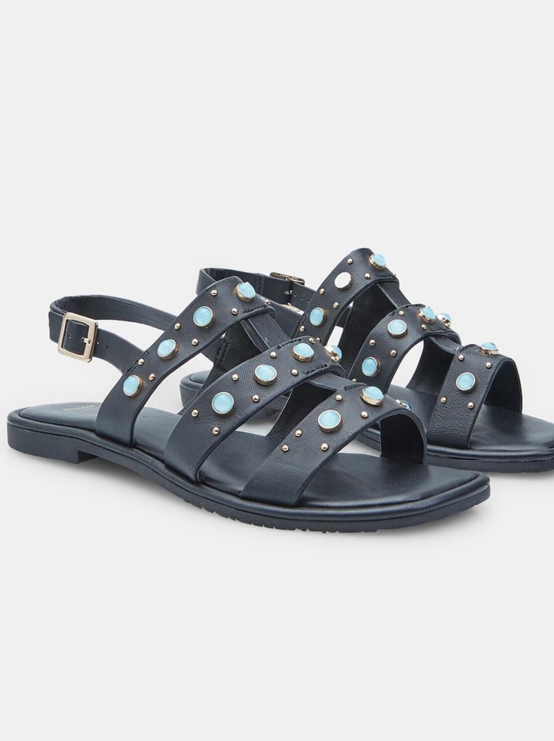 Sandales BATA  confortables Bleu - Kiabi