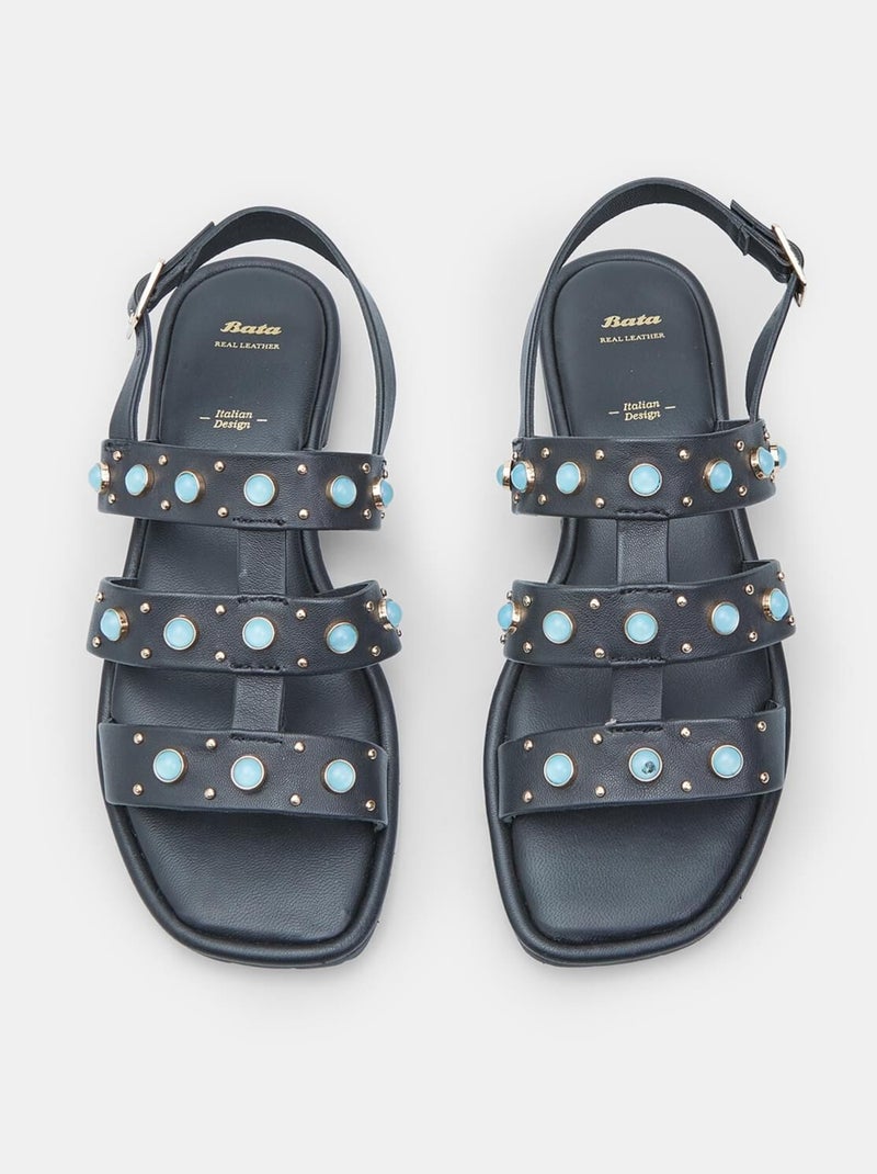 Sandales BATA  confortables Bleu - Kiabi