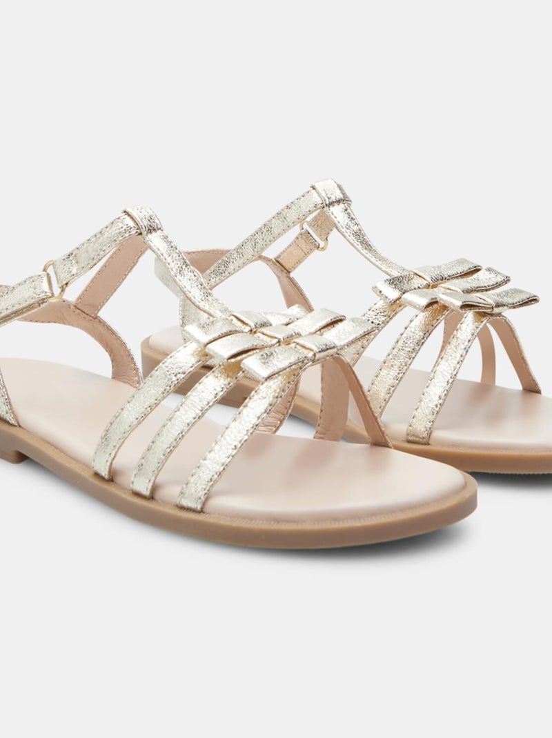 Sandales BATA  confortables Doré/or - Kiabi