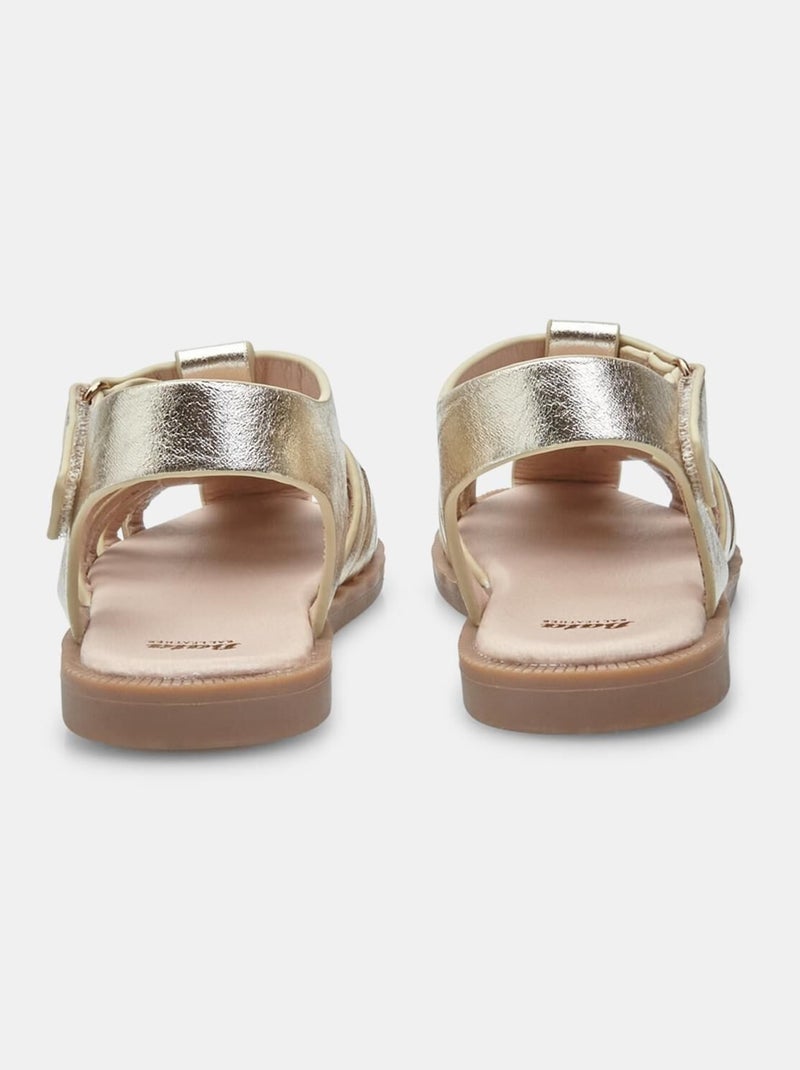 Sandales BATA  confortables Doré/or - Kiabi