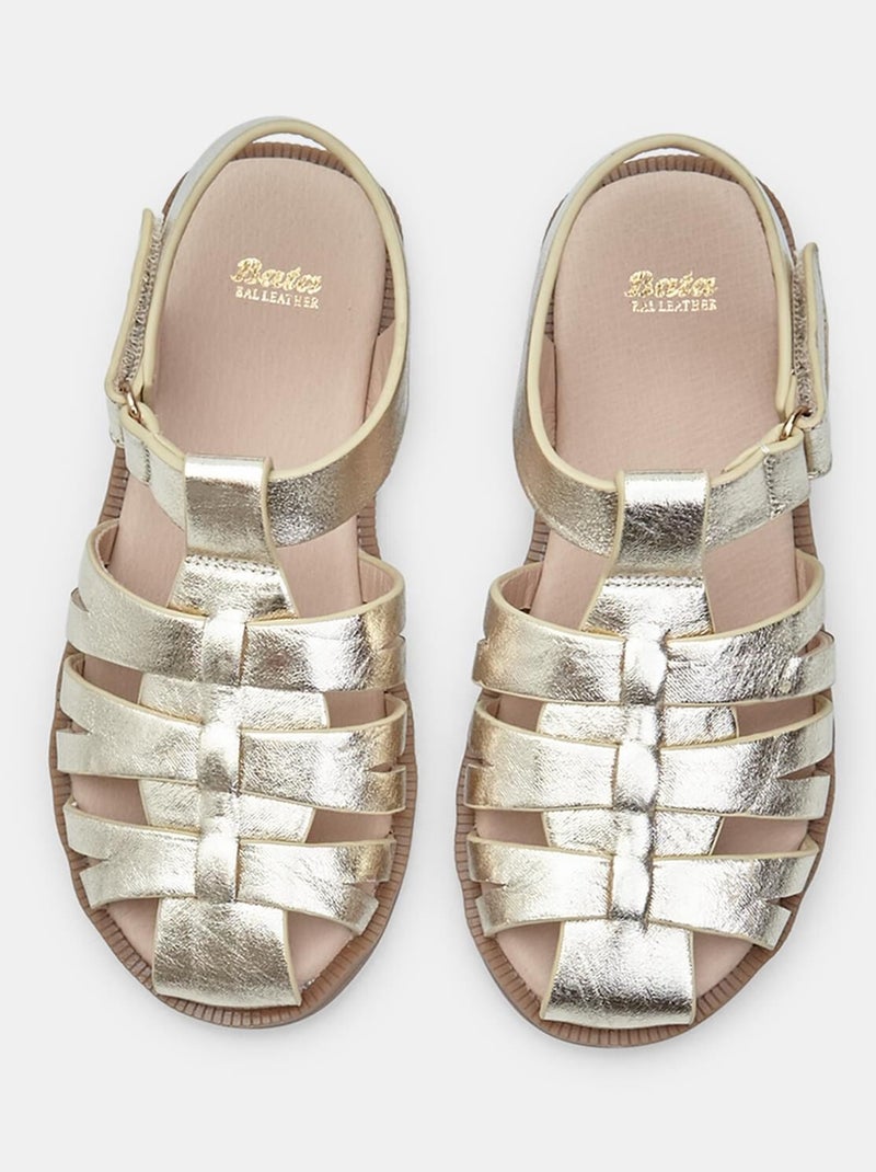 Sandales BATA  confortables Doré/or - Kiabi