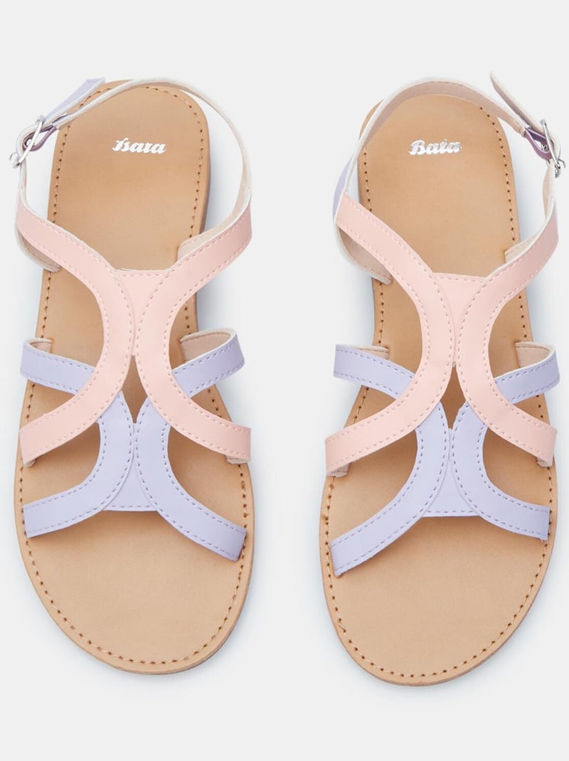 Sandales BATA  confortables Multicolore - Kiabi