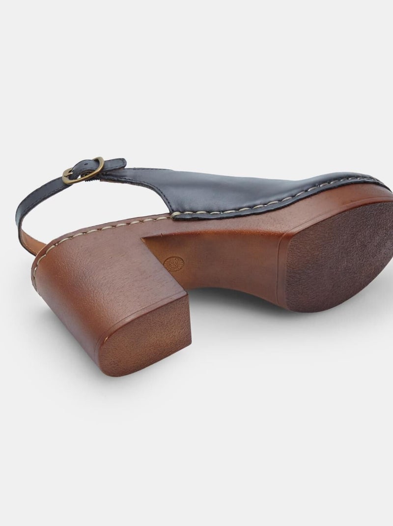Sandales BATA  confortables Noir - Kiabi