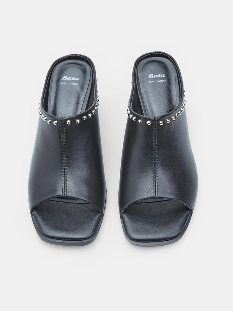 Sandales BATA  confortables Noir - Kiabi
