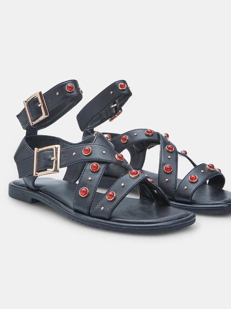 Sandales BATA  confortables Noir - Kiabi