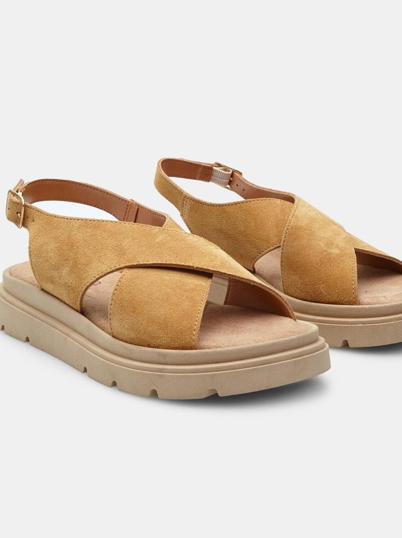 Sandales  BATA Marron - Kiabi