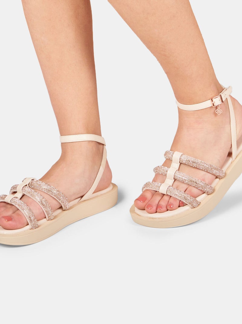 Sandales Bata Red Label avec plateforme 2,5 cm Beige - Kiabi