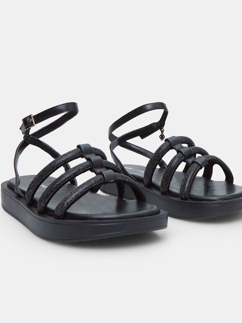 Sandales Bata Red Label avec plateforme 2,5 cm Noir - Kiabi