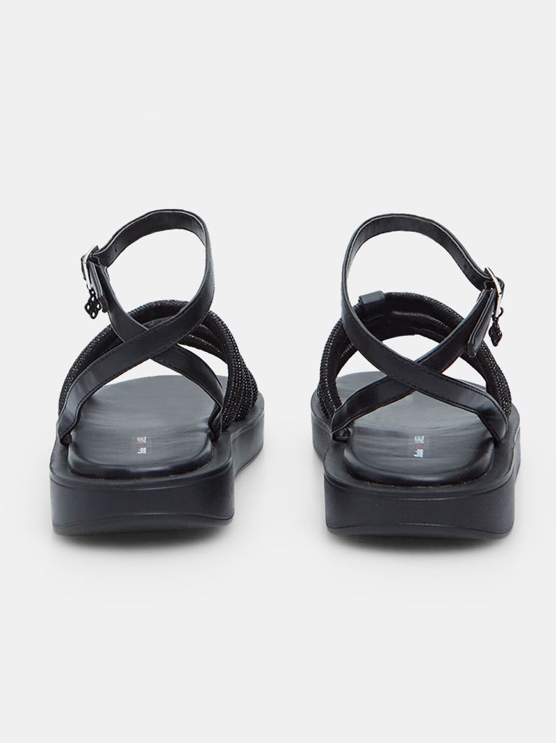 Sandales Bata Red Label avec plateforme 2,5 cm Noir - Kiabi