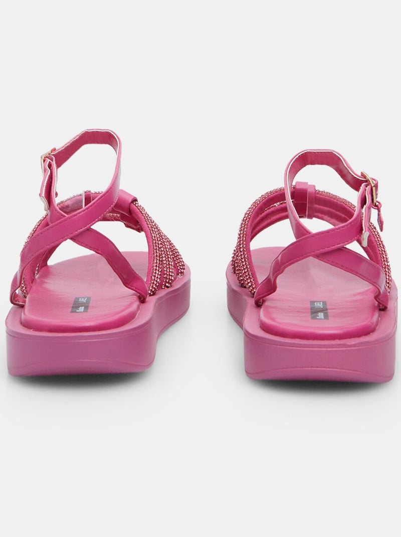 Sandales Bata Red Label avec plateforme 2,5 cm Rose fushia - Kiabi