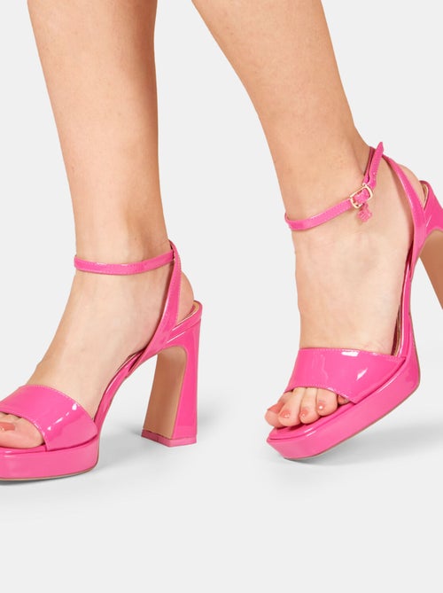 Sandales Bata Red Label avec talon de 10 cm et plateau de 2 cm - Kiabi