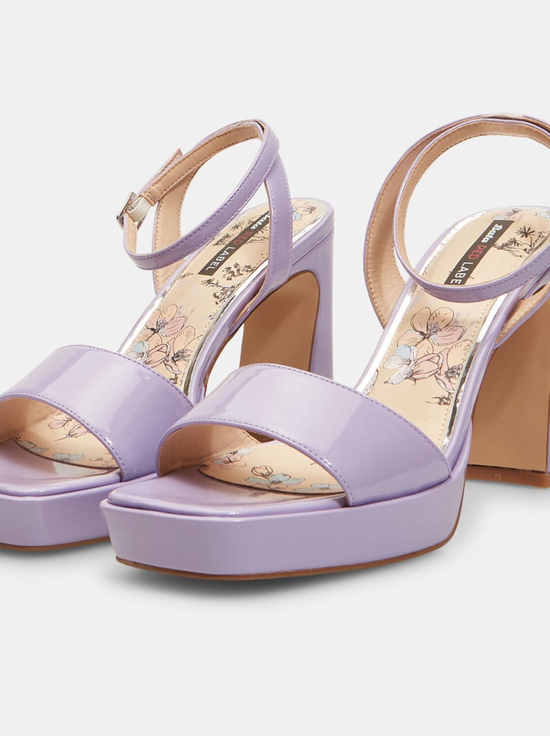 Sandales Bata Red Label avec talon haut Violet - Kiabi