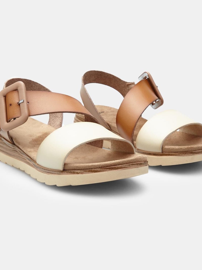 Sandales  BATA Taupe - Kiabi