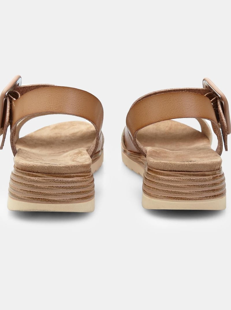 Sandales  BATA Taupe - Kiabi
