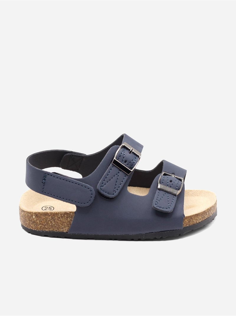Sandales Bébé à scratch Bleu foncé - Kiabi