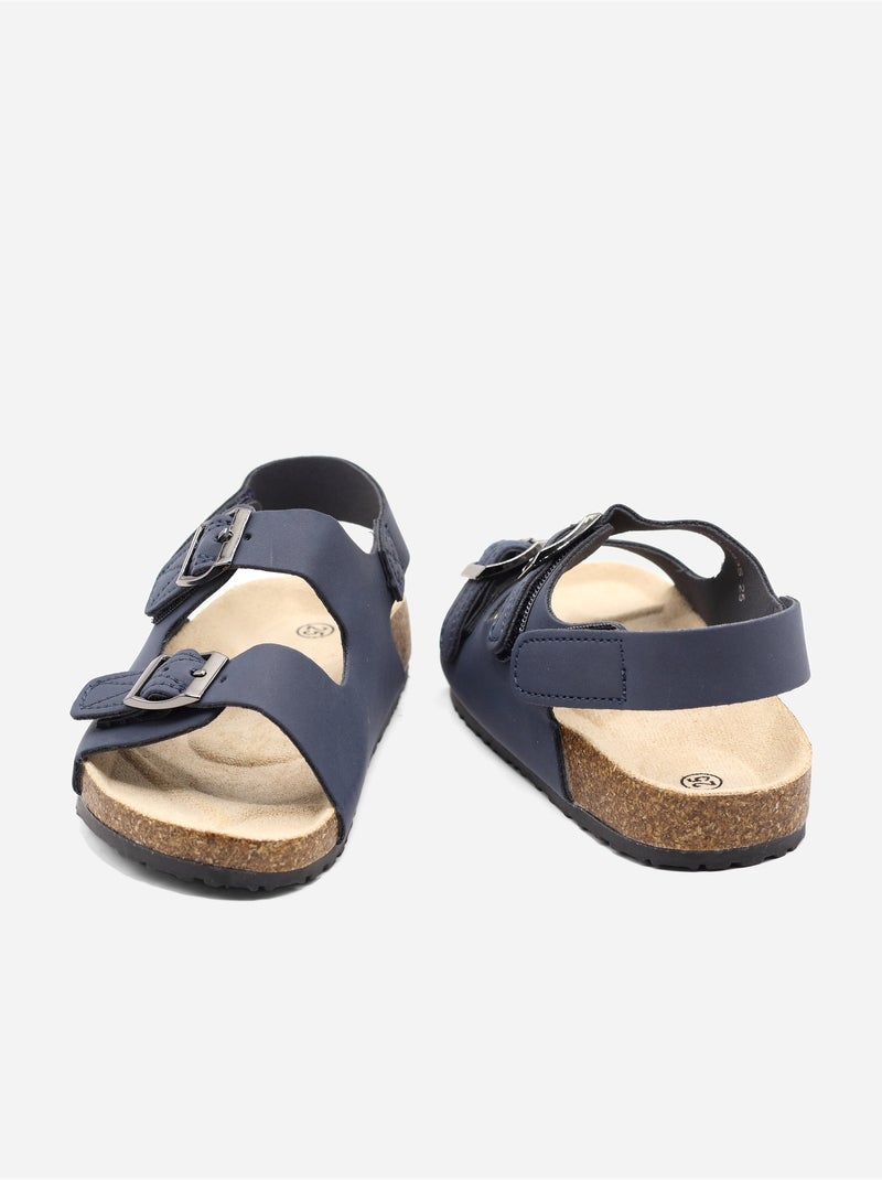Sandales Bébé à scratch Bleu foncé - Kiabi