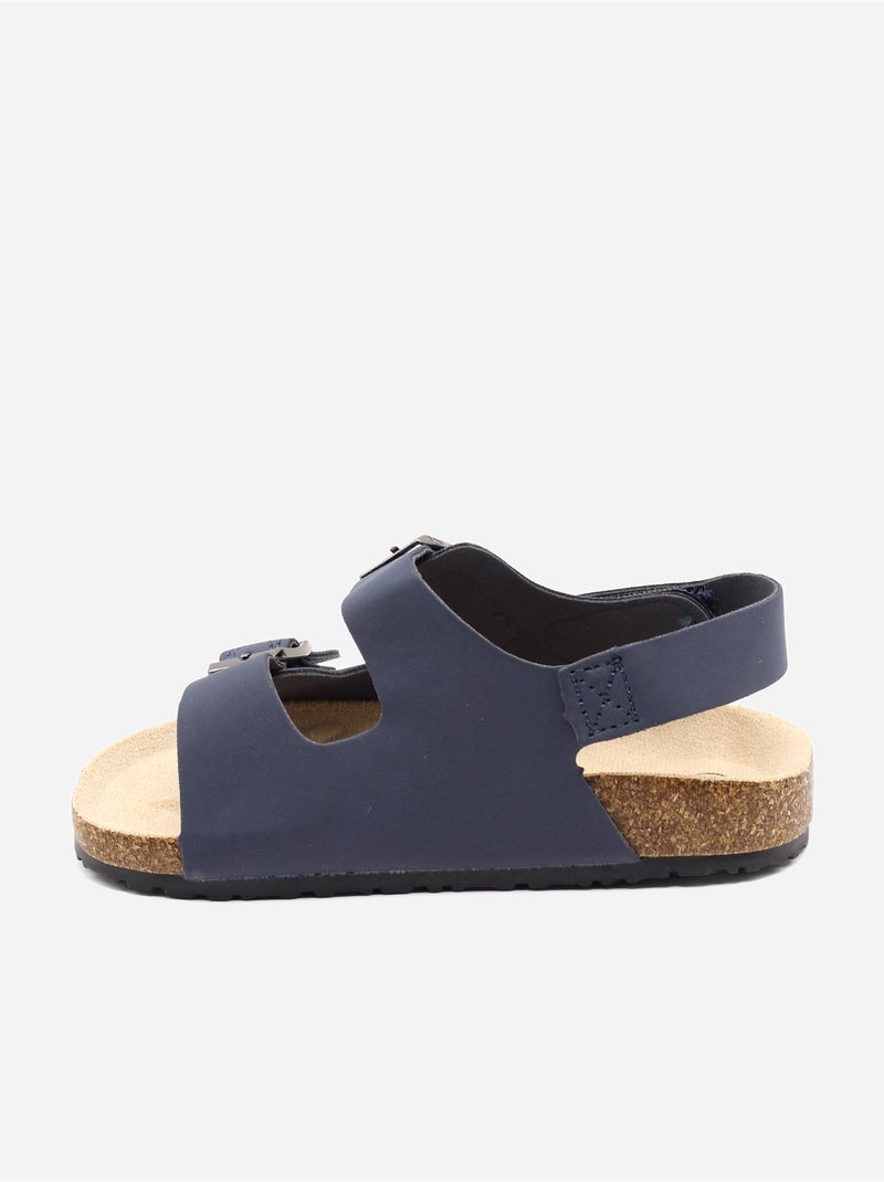 Sandales Bébé à scratch Bleu foncé - Kiabi