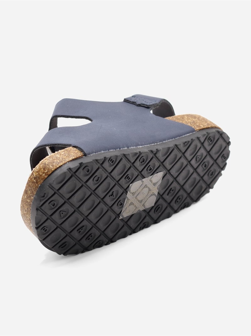 Sandales Bébé à scratch Bleu foncé - Kiabi