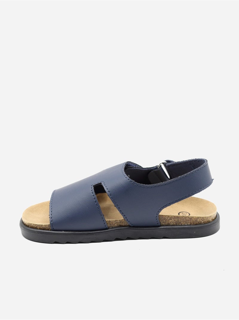 Sandales Bébé à scratch Bleu foncé - Kiabi