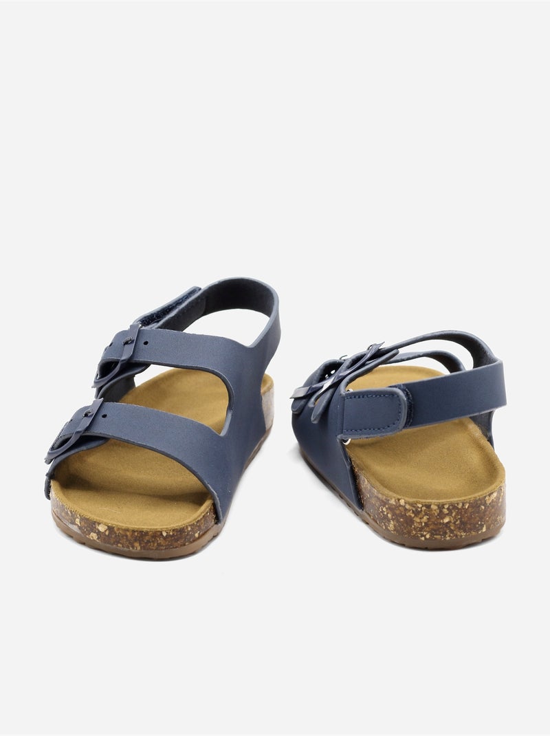 Sandales Bébé à scratch Bleu foncé - Kiabi