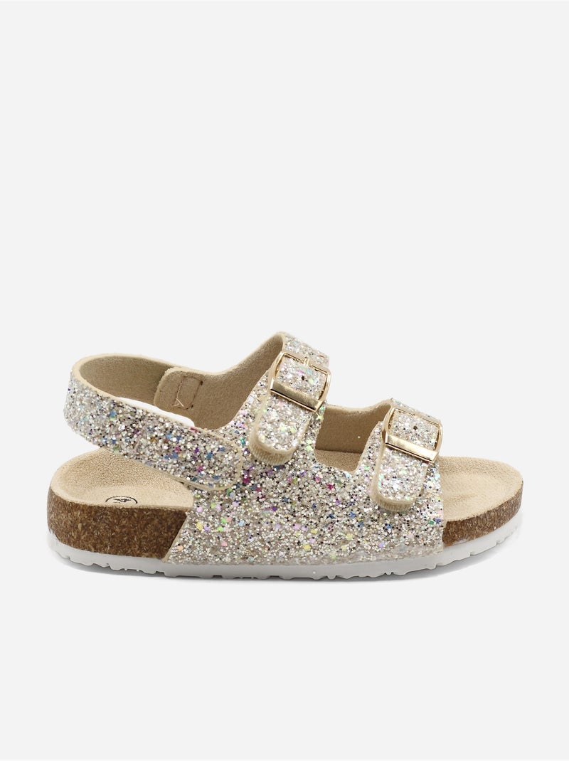 Sandales Bébé à scratch Doré/or - Kiabi